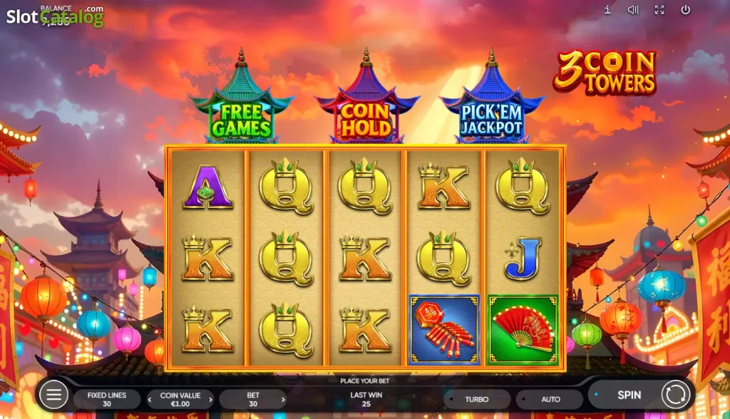 3 Coin Towers : avis sur ce jeu casino à gains rapides