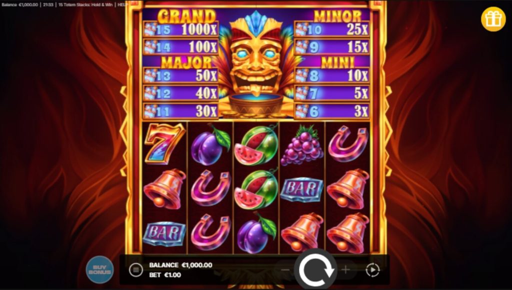 15 Totem Stacks jeu casino