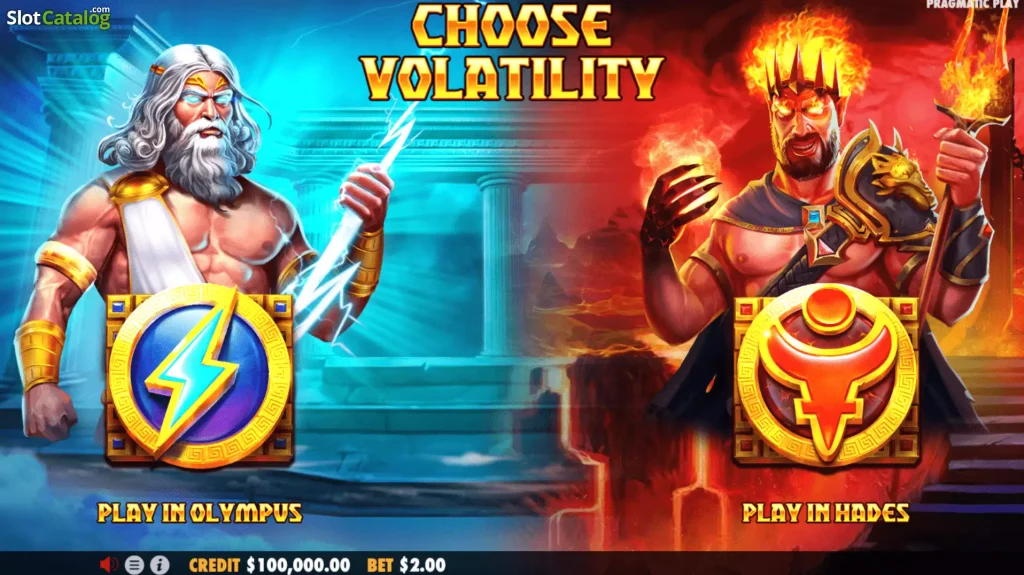 Zeus vs Hades jeu casino